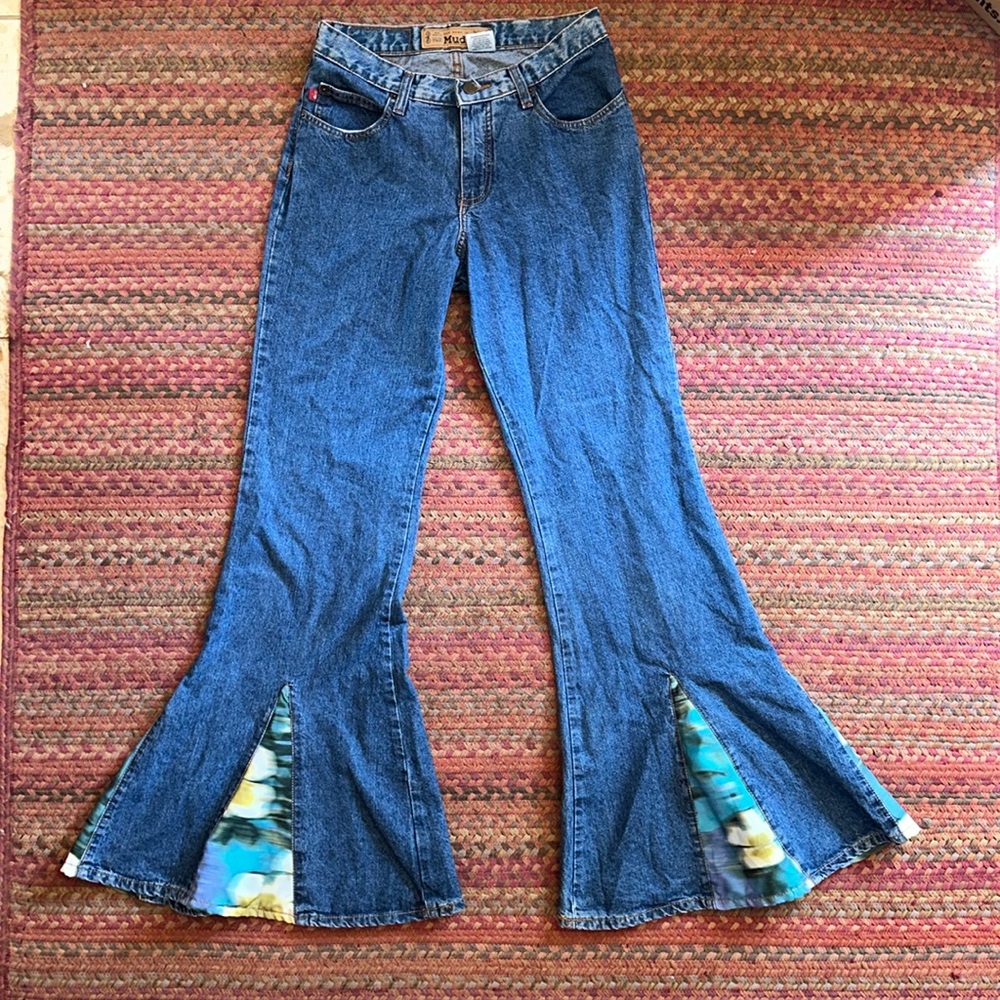 VINTAGE MUDD BOHO WESTERN EXTRA FLARE JEANS